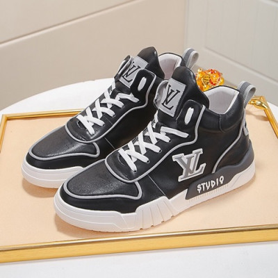 Louis Vuitton 2020 Mens Leather Sneakers - 루이비통 2020 남성용 레더 스니커즈 LOUS0747,Size(240 - 270).블랙
