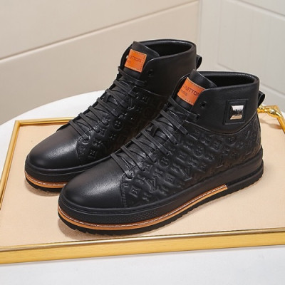 Louis Vuitton 2020 Mens Leather Sneakers - 루이비통 2020 남성용 레더 스니커즈 LOUS0750,Size(240 - 270).블랙