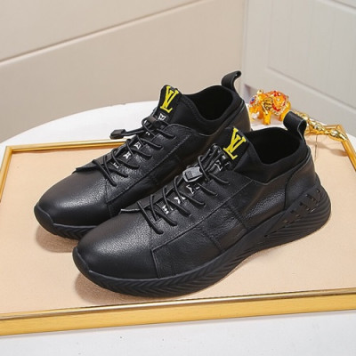 Louis Vuitton 2020 Mens Leather Sneakers - 루이비통 2020 남성용 레더 스니커즈 LOUS0752,Size(240 - 270).블랙