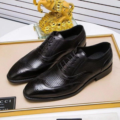 Gucci 2020 Mens Leather Oxford Shoes -  구찌 2020 남성용 레더 옥스퍼드 슈즈 GUCS0792, Size(240 - 270).블랙