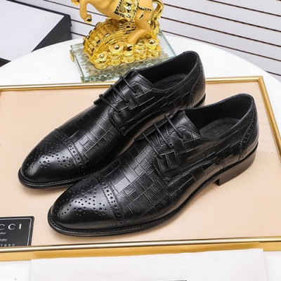 Gucci 2020 Mens Leather Oxford Shoes -  구찌 2020 남성용 레더 옥스퍼드 슈즈 GUCS0793, Size(240 - 270).블랙