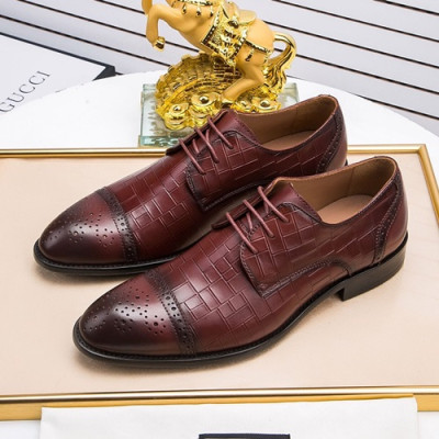 Gucci 2020 Mens Leather Oxford Shoes -  구찌 2020 남성용 레더 옥스퍼드 슈즈 GUCS0794, Size(240 - 270).와인