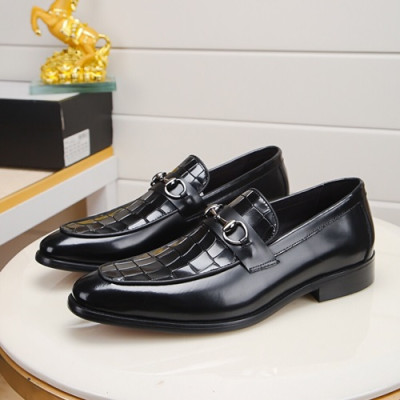 Gucci 2020 Mens Leather Shoes -  구찌 2020 남성용 레더 슈즈 GUCS0796, Size(240 - 270).블랙