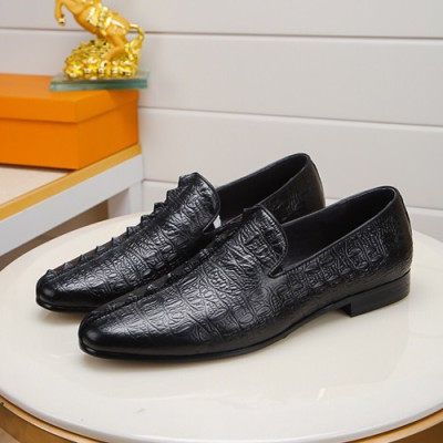 Louis Vuitton 2020 Mens Leather Loafer - 루이비통 2020 남성용 레더 로퍼 LOUS0759,Size(240 - 275).블랙