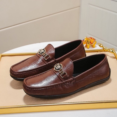 Versace  2020 Mens Leather Loafer - 베르사체 2020 남성용 레더 로퍼 VERS0391,Size(240 - 270).레드브라운