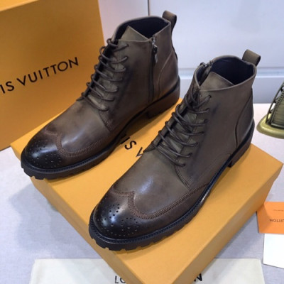 Louis Vuitton 2020 Mens Leather Boots Sneakers - 루이비통 2020 남성용 레더 부츠 스니커즈 LOUS0772,Size(240 - 270).브라운