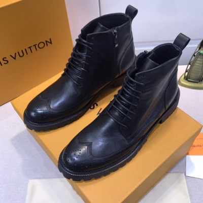 Louis Vuitton 2020 Mens Leather Boots Sneakers - 루이비통 2020 남성용 레더 부츠 스니커즈 LOUS0773,Size(240 - 270).블랙