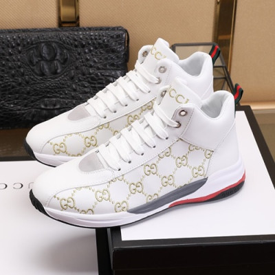 Gucci 2020 Mens Leather Sneakers - 구찌 2020 남성용 레더 스니커즈 GUCS0806,Size(240 - 270),화이트