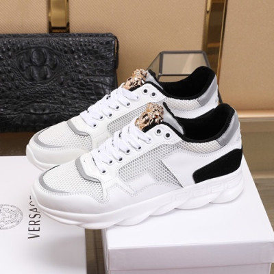 Versace 2020 Mens Leather Sneakers - 베르사체 2020 남성용 레더 스니커즈 VERS0396,Size (240 - 270).화이트