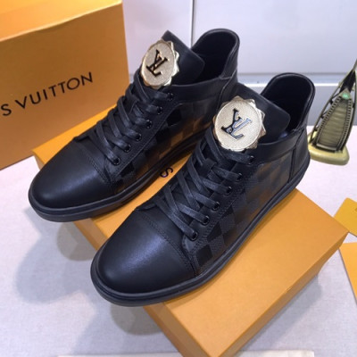 Louis Vuitton 2020 Mens Leather Sneakers - 루이비통 2020 남성용 레더 스니커즈 LOUS0780,Size(240 - 270).블랙
