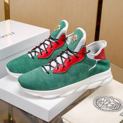 Versace 2020 Mens Leather Sneakers - 베르사체 2020 남성용 레더 스니커즈 VERS0403,Size (240 - 270).그린