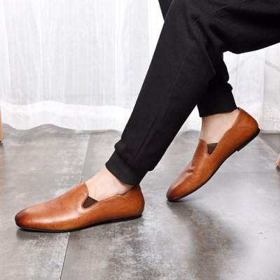 Hermes 2020 Mens Leather Loafer - 에르메스 2020 남성용 레더 로퍼 HERS0283,Size(240 - 270).브라운