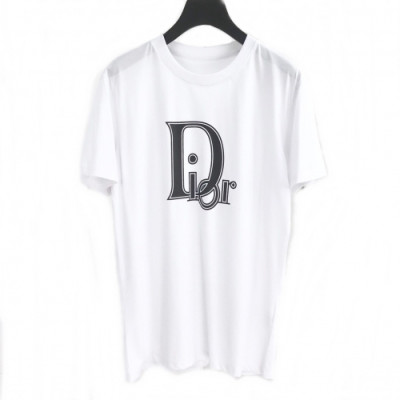 [디올]Dior 2020 Mm/Wm Logo Cotton Short Sleeved Tshirts - 디올 2020 남자 로고 코튼 반팔티 Dio0551x.Size(s - 2xl).화이트