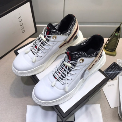 Gucci 2020 Mens Leather Sneakers - 구찌 2020 남성용 레더 스니커즈 GUCS0862,Size(240 - 270),화이트