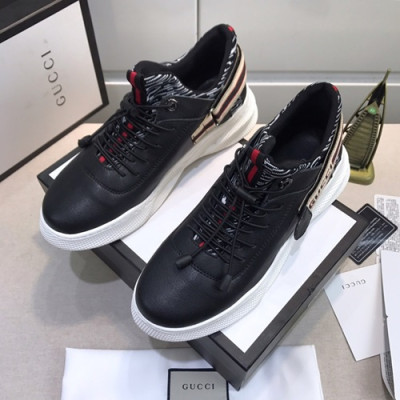 Gucci 2020 Mens Leather Sneakers - 구찌  2020 남성용 레더 스니커즈 GUCS0863,Size(240 - 270),블랙