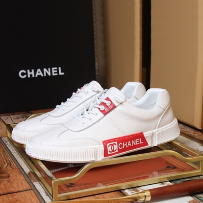 Chanel 2020 Mens Leather Sneakers  - 샤넬 2020 남성용 레더 스니커즈 CHAS0437,Size(240 - 270).화이트