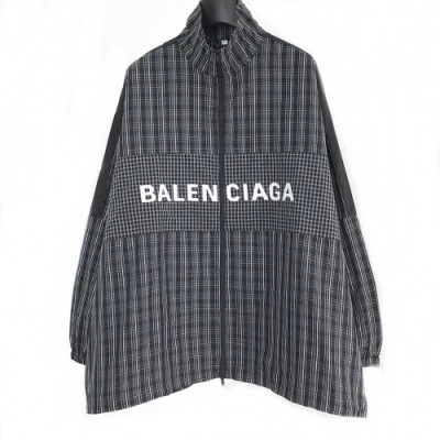 [발렌시아가]Balenciaga 2020 Mens Logo Casual Windproof Jackets - 발렌시아가 2020 남성 로고 캐쥬얼 방풍 재킷 Bal0532x.Size(s - xl).블랙