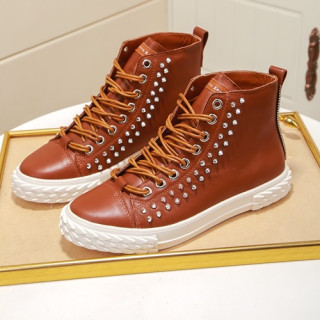 Giuseppe Zanoti 2020 Mens Leather Sneakers - 쥬세페자노티 2020 남성용 레더 스니커즈 GZS0060,Size(240 - 270).브라운