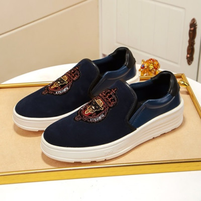 Fendi 2020 Mens Leather Slip On - 펜디 2020 남성용 레더 슬립온 FENS0298,Size(240 - 270).네이비