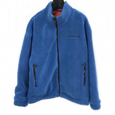 [발렌시아가]Balenciaga 2020 Mens Logo Casual Flannel Jackets - 발렌시아가 2020 남성 로고 캐쥬얼 플란넬 재킷 Bal0535x.Size(m - 3xl).블루