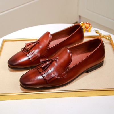 Louis Vuitton 2020 Mens Leather Loafer - 루이비통 2020 남성용 레더 로퍼 LOUS0804,Size(245 - 275).레드브라운