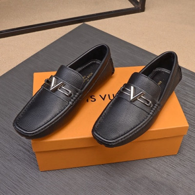 Louis Vuitton 2020 Mens Leather Loafer - 루이비통 2020 남성용 레더 로퍼 LOUS0805,Size(240 - 270).블랙