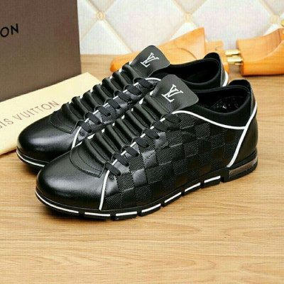 Louis Vuitton 2020 Mens Leather Sneakers - 루이비통 2020 남성용 레더 스니커즈 LOUS0813,Size(240 - 270).블랙