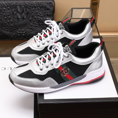 Gucci 2020 Mens Leather Sneakers - 구찌  2020 남성용 레더 스니커즈 GUCS0884,Size(240 - 270),실버