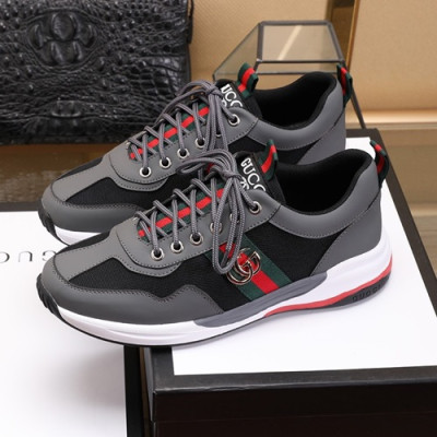 Gucci 2020 Mens Leather Sneakers - 구찌  2020 남성용 레더 스니커즈 GUCS0885,Size(240 - 270),다크그레이
