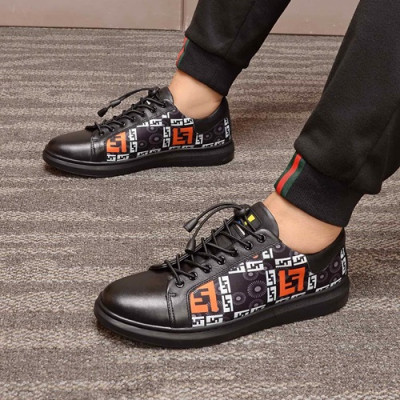 Fendi 2020 Mens Leather Sneakers - 펜디 2020 남성용 레더 스니커즈 FENS0300,Size(240 - 270).블랙
