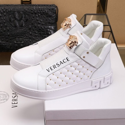 Versace 2020 Mens Leather Sneakers - 베르사체 2020 남성용 레더 스니커즈 VERS0426,Size (240 - 270).화이트