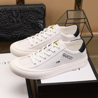 Gucci 2020 Mens Leather Sneakers - 구찌 2020 남성용 레더 스니커즈 GUCS0886,Size(240 - 270),화이트