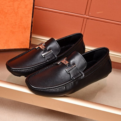 Hermes 2020 Mens Leather Loafer - 에르메스 2020 남성용 레더 로퍼 HERS0295,Size(240 - 280).블랙