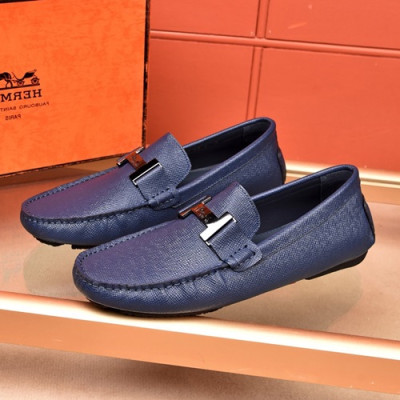 Hermes 2020 Mens Leather Loafer - 에르메스 2020 남성용 레더 로퍼 HERS0297,Size(240 - 280).블루