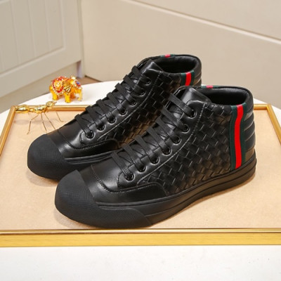 Gucci 2020 Mens Leather Sneakers - 구찌  2020 남성용 레더 스니커즈 GUCS0893,Size(240 - 270),블랙