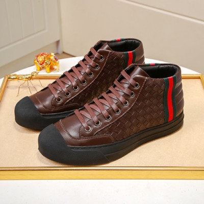 Gucci 2020 Mens Leather Sneakers - 구찌  2020 남성용 레더 스니커즈 GUCS0894,Size(240 - 270),브라운