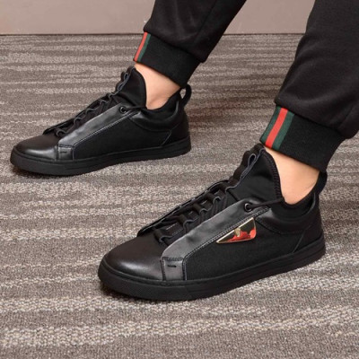 Fendi 2020 Mens Leather Sneakers - 펜디 2020 남성용 레더 스니커즈 FENS0301,Size(240 - 270).블랙