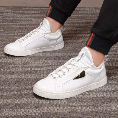 Fendi 2020 Mens Leather Sneakers - 펜디 2020 남성용 레더 스니커즈 FENS0302,Size(240 - 270).화이트