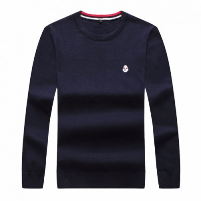 [몽클레어]Moncler 2020 Mens Retro Logo Crew-neck Sweaters - 몽클레어 2020 남성 레트로 로고 크루넥 스웨터 Moc01508x.Size(l - 4xl).네이비