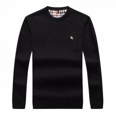 [버버리]Burberry 2020 Mens Vintage Crew-neck Wool Sweaters - 버버리 2020 남성 빈티지 크루넥 울 스웨터 Bur02166x.Size(l - 4xl).블랙