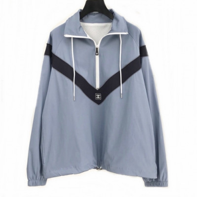 [샤넬]Chanel 2020 Mens Logo Casual Windproof Jackets - 샤넬 2020 남성 로고 캐쥬얼 방풍 자켓 Cnl0565x.Size(m - 2xl).블루