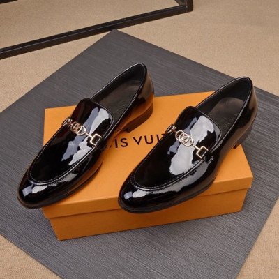 Louis Vuitton 2020 Mens Leather Loafer - 루이비통 2020 남성용 레더 로퍼 LOUS0843,Size(240 - 270).블랙