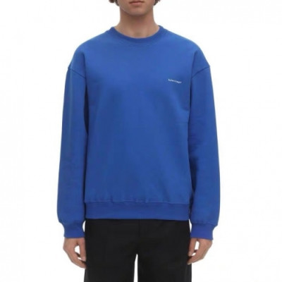 [발렌시아가]Balenciaga 2020 Mens Logo Crew-neck Cotton Oversize Tshirts - 발렌시아가 2020 남성 로고 크루넥 코튼 오버사이즈 맨투맨 Bal0541x.Size(xs - l).블루