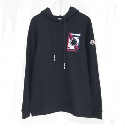 [몽클레어]Moncler 2020 Mens Logo Casual Cotton Hoodie - 몽클레어 2020 남성 로고 캐쥬얼 코튼 후디 Moc01516x.Size(m - 2xl).블랙