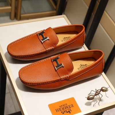 Hermes 2020 Mens Leather Loafer - 에르메스 2020 남성용 레더 로퍼 HERS0300,Size(240 - 270).브라운
