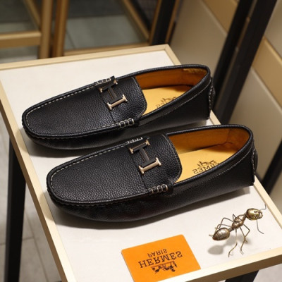 Hermes 2020 Mens Leather Loafer - 에르메스 2020 남성용 레더 로퍼 HERS0301,Size(240 - 270).블랙