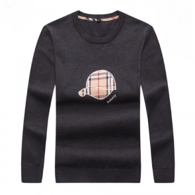 [버버리]Burberry 2020 Mens Logo Cashmere Sweaters - 버버리 2020 남성 로고 캐시미어 스웨터 Bur02219x.Size(l - 4xl).다크그레이