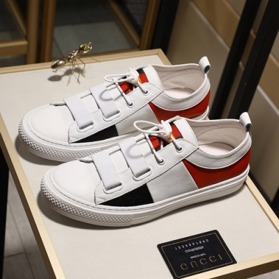 Gucci 2020 Mens Leather Sneakers - 구찌 2020 남성용 레더 스니커즈 GUCS0928,Size(240 - 270),화이트