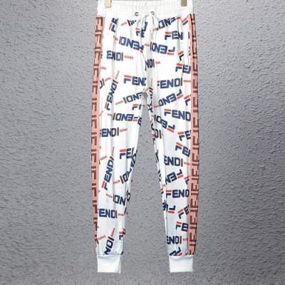 [펜디]Fendi 2020 Mens Casual Initial Logo Casual Training Pants - 펜디 2020 남성 캐쥬얼 이니셜 로고 캐쥬얼 트레이닝 팬츠 Fen0598x.Size(m - 3xl).화이트