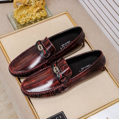 Gucci 2020 Mens Leather Loafer - 구찌 2020 남성용 레더 로퍼 GUCS0939,Size(240 - 270).레드브라운